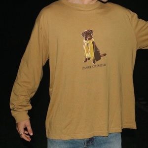 Daniel Cremieux Tan Dog Graphic Tee